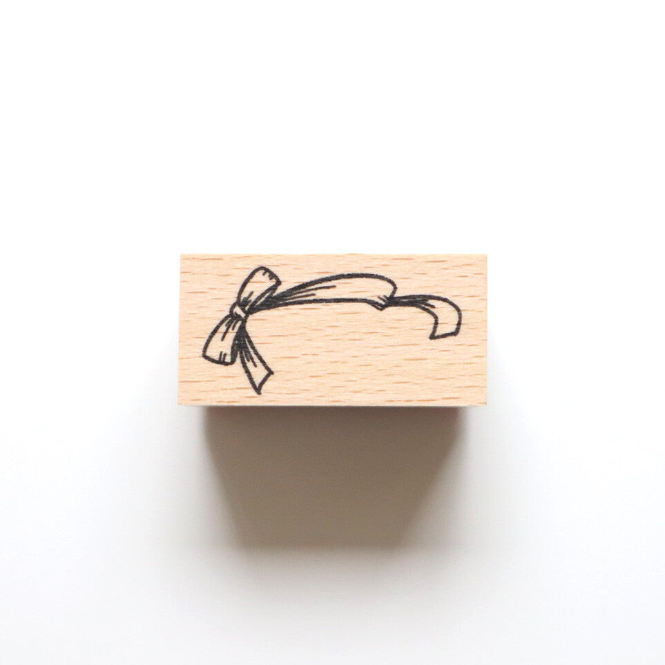 forme. Wooden Rubber Stamp Ribbon