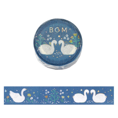 BGM Washi Tape Nordic Forest Swan Lake