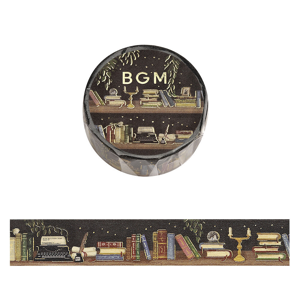 BGM Washi Tape Late Night Bookshelf