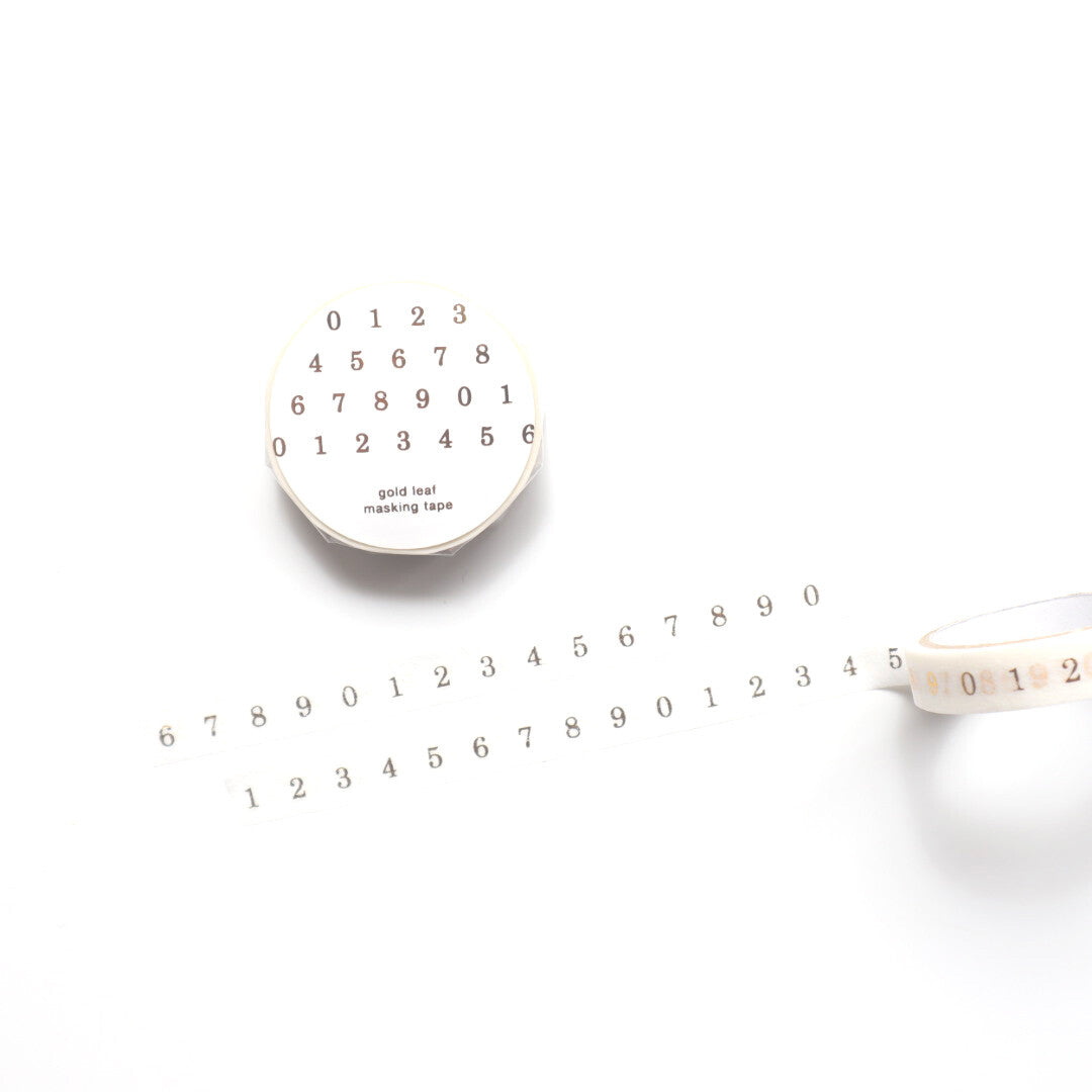 forme. Foiled Masking Tape Numbers