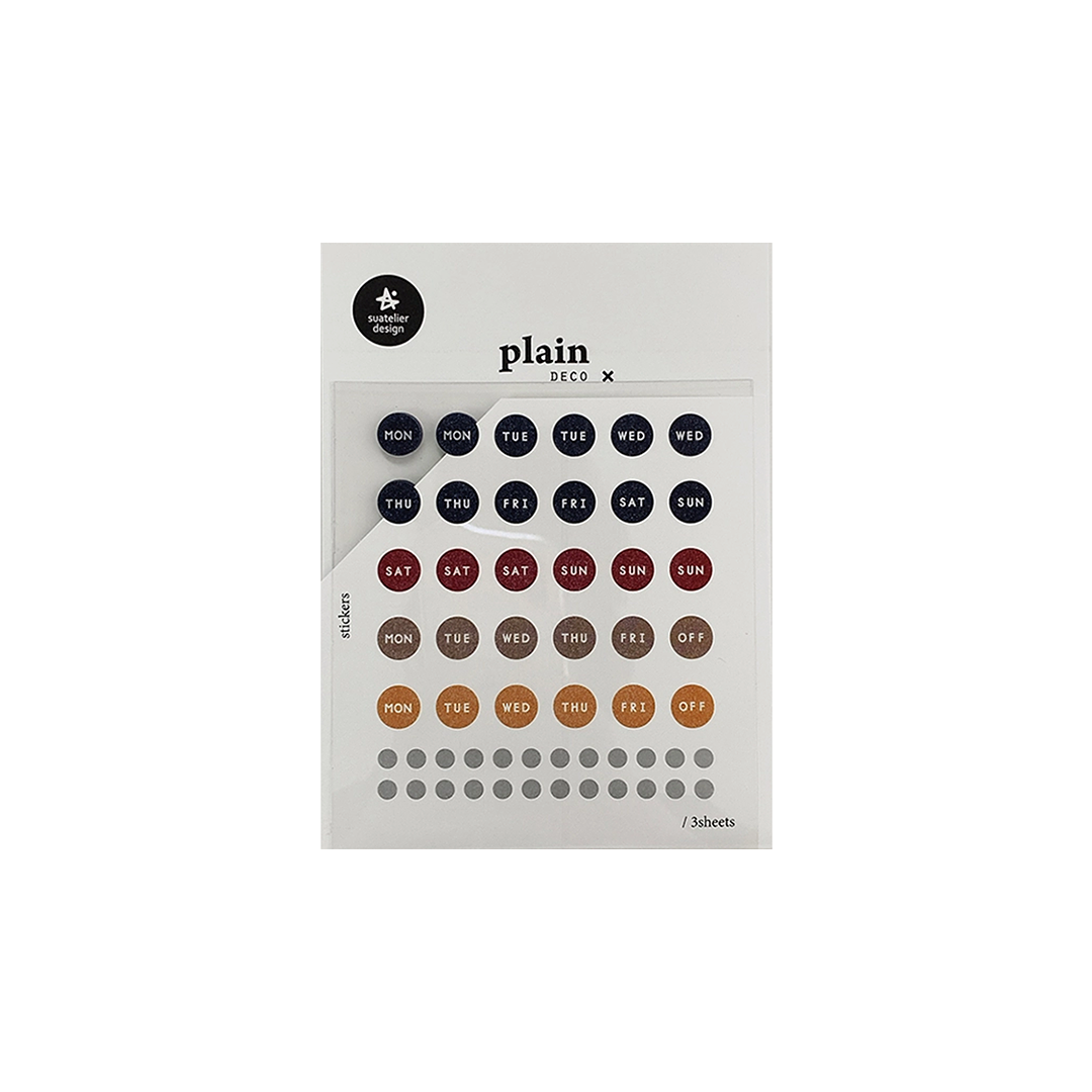 Suatelier Plain Series Stickers No. 28 1632