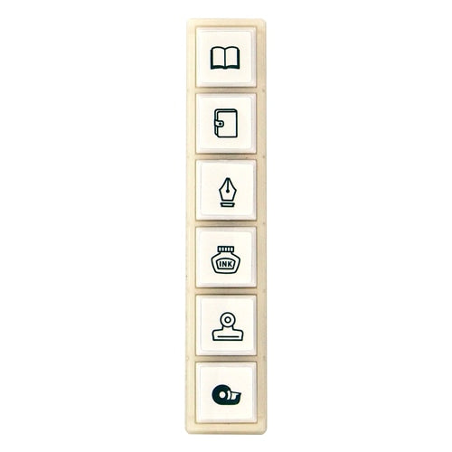Kodomo No Kao Pochitto 6 Push Button Stamp | Notebook - Simple Paper
