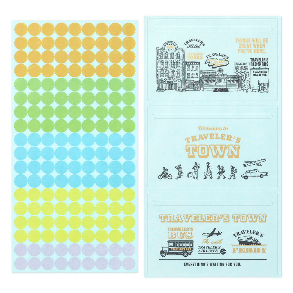 Traveler's Notebook Sticker Set 2024 - Simple Paper