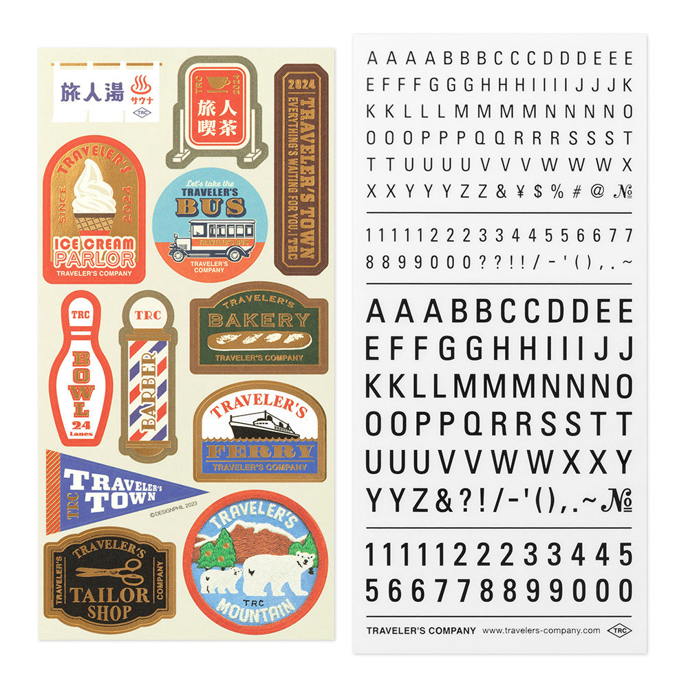 Traveler's Notebook Sticker Set 2024 - Simple Paper
