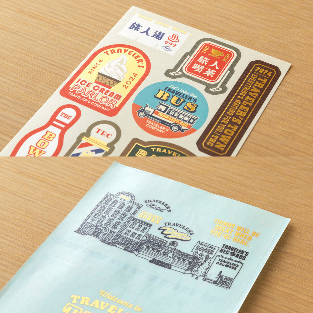 Traveler's Notebook Sticker Set 2024 - Simple Paper