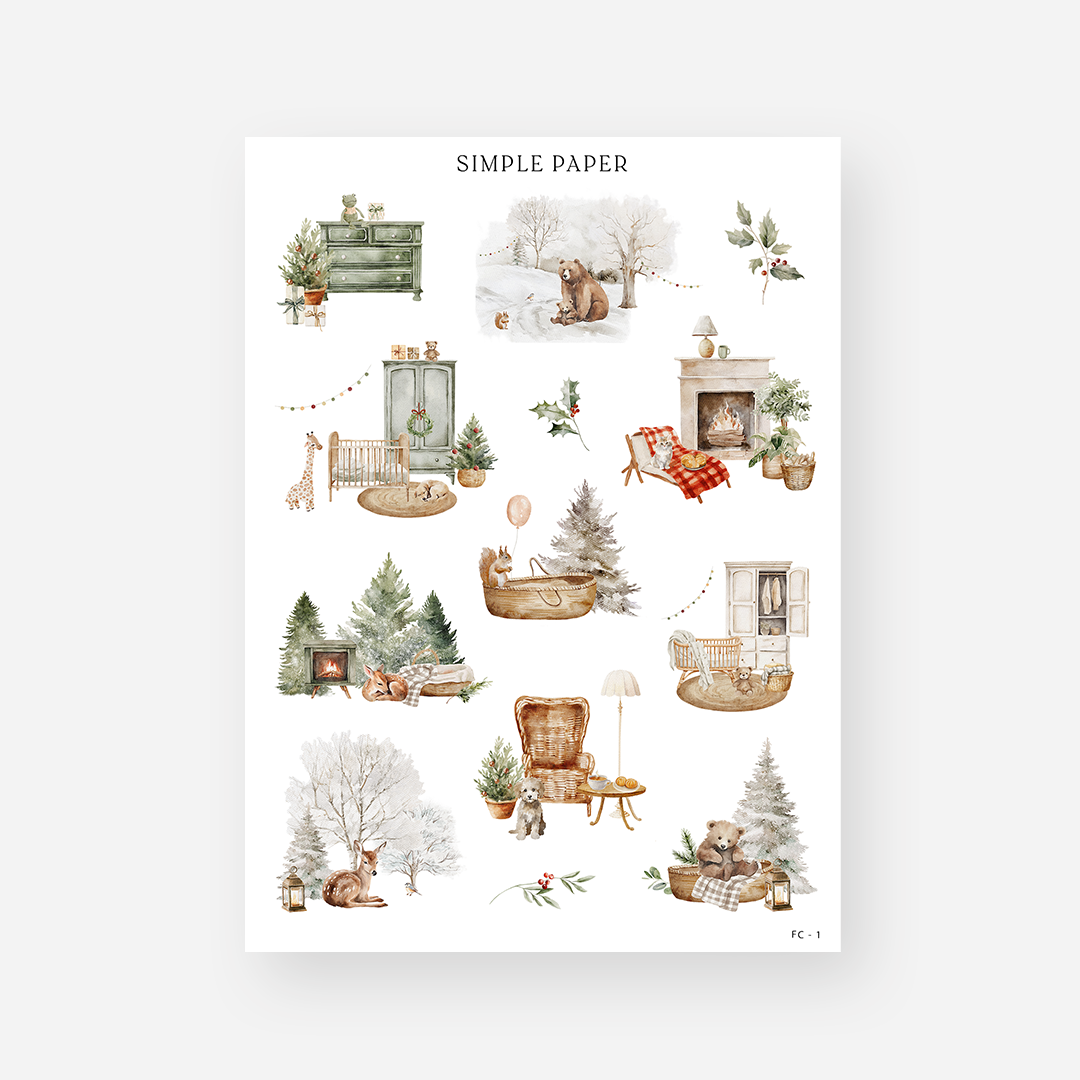 First Christmas - Sheet 1 - Simple Paper