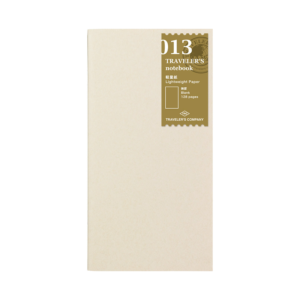 TN Regular Size Refill | Light Paper Notebook | 013 - Simple Paper