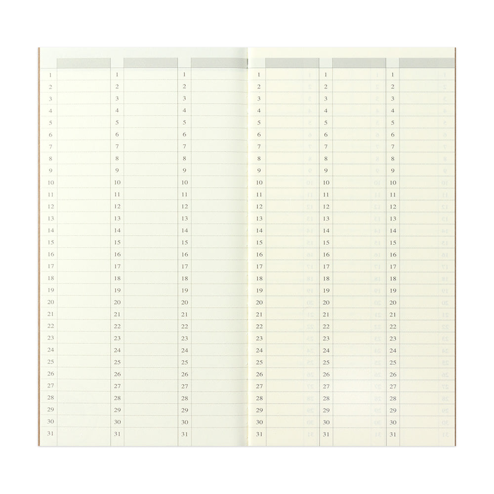TN Regular Size Refill | Weekly Free Vertical | 018 - Simple Paper