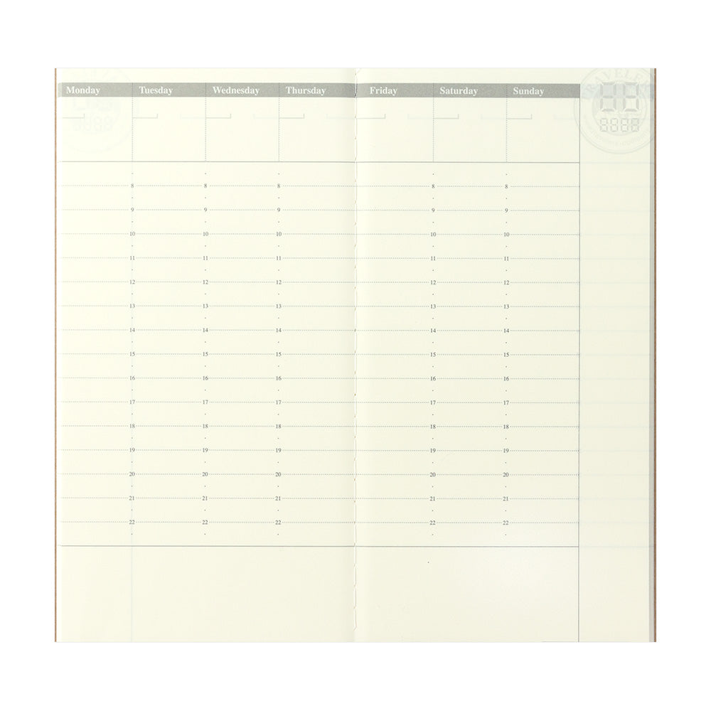 TN Regular Size Refill | Weekly Free Vertical | 018 - Simple Paper