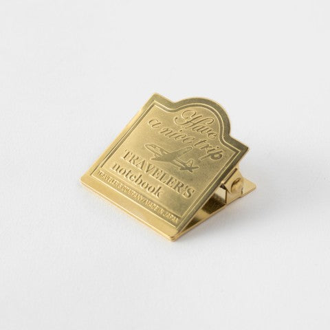 Traveler's Notebook Brass Clip | Airplane - Simple Paper