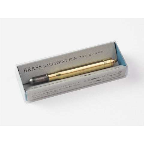 Traveler's Notebook Ballpoint Pen Solid Brass - Simple Paper