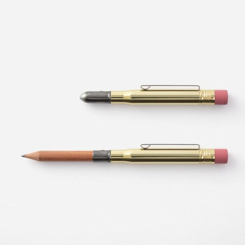 Traveler's Notebook Pencil Solid Brass - Simple Paper