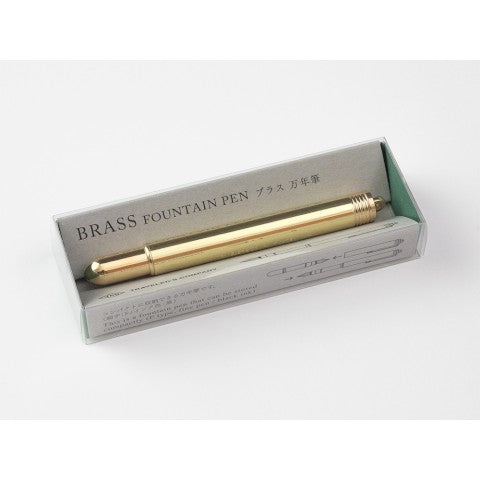 Traveler's Notebook Fountain Pen Solid Brass - Simple Paper