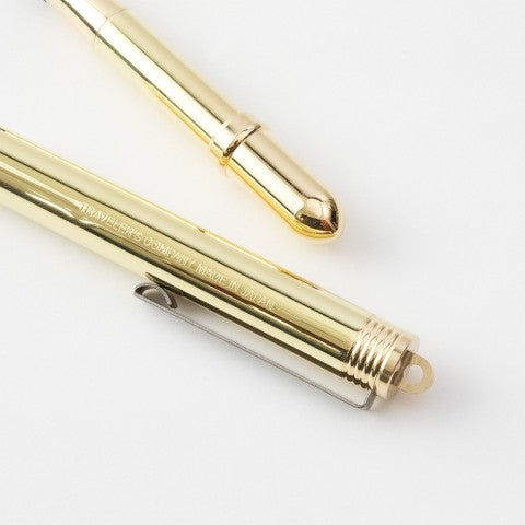 Traveler's Notebook Fountain Pen Solid Brass - Simple Paper