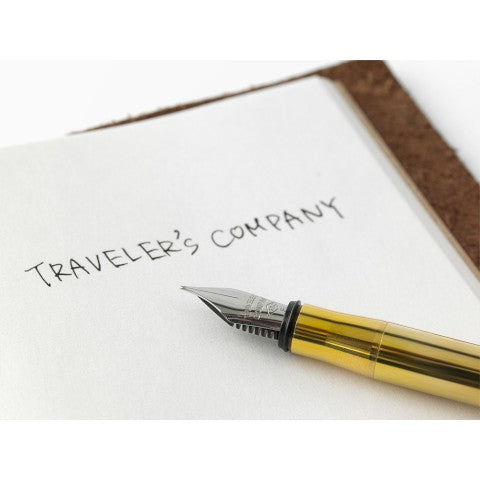 Traveler's Notebook Fountain Pen Solid Brass - Simple Paper