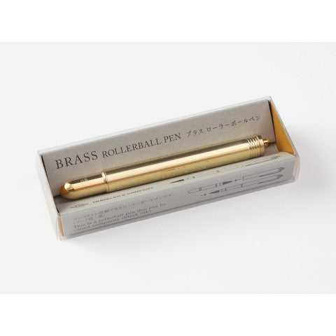 Traveler's Notebook Rollerball Pen Solid Brass - Simple Paper