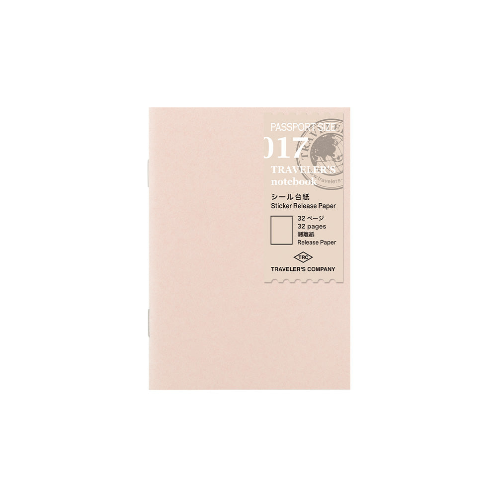 TN Passport Size Refill | Sticker Release Paper | P17 - Simple Paper