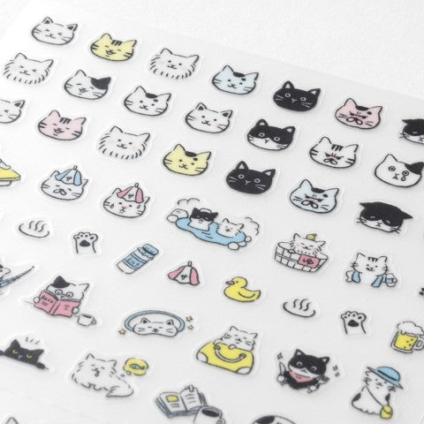 Midori Stickers | Pictograph Cat - Simple Paper