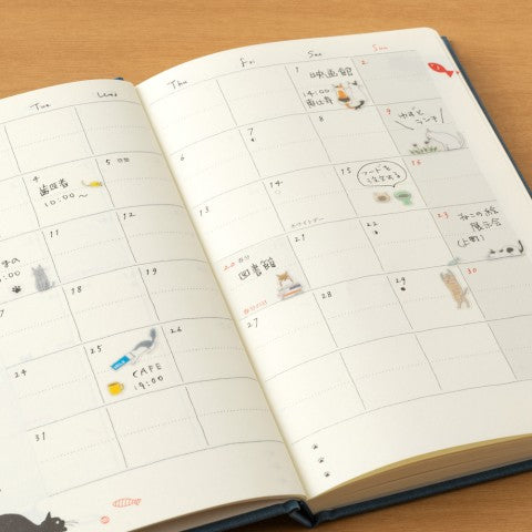 Midori Stickers | Small Cat - Simple Paper