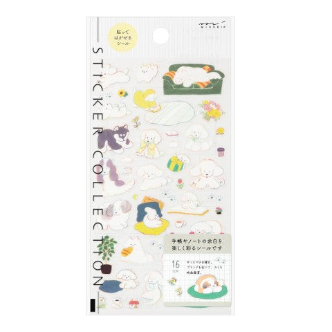 Midori Stickers | Medium Dog - Simple Paper