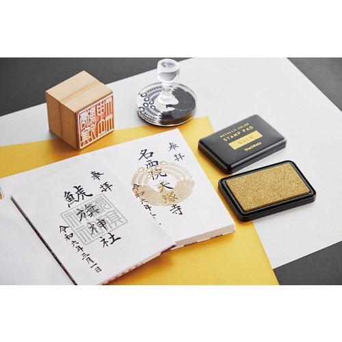 Shachihata Metallic Color Stamp Pad | Gold - Simple Paper