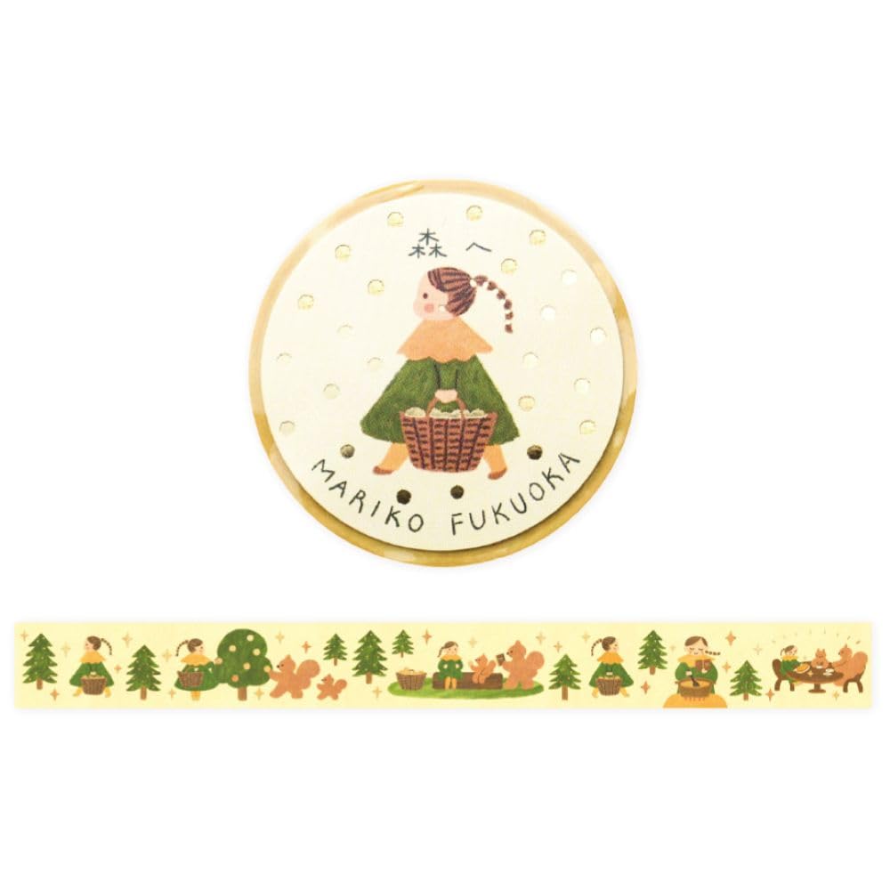 Cozyca x Mariko Fukuoka Foiled Washi Tape To The Forest