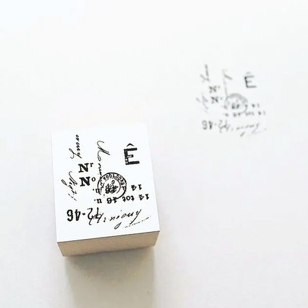 Yohaku Rubber Wood Stamp | S-020 - Simple Paper