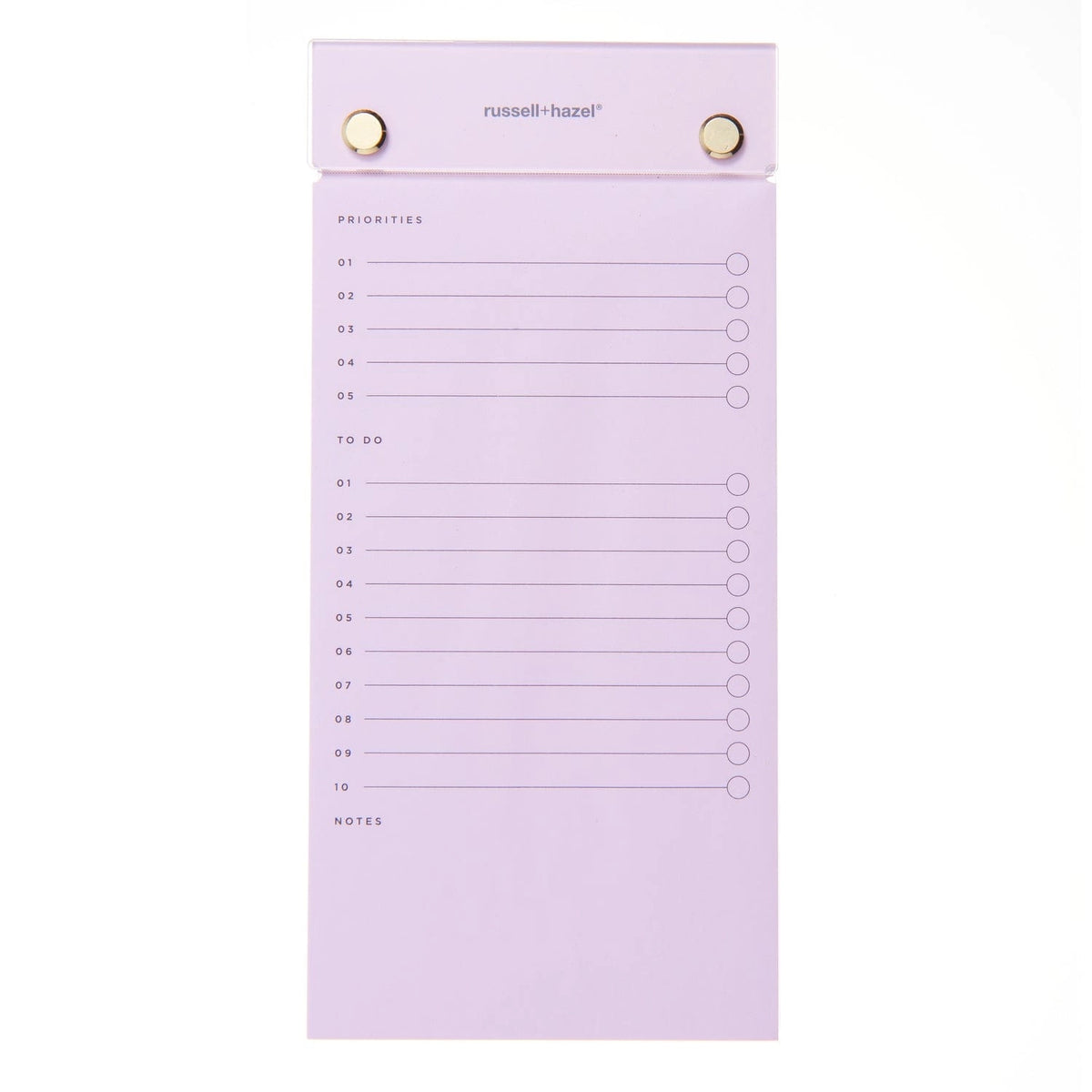 russell + hazel Acrylic List Pad Blush