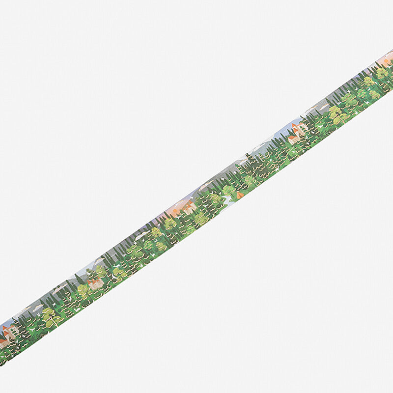 BGM Washi Tape | Little World | Forest Scenery - Simple Paper