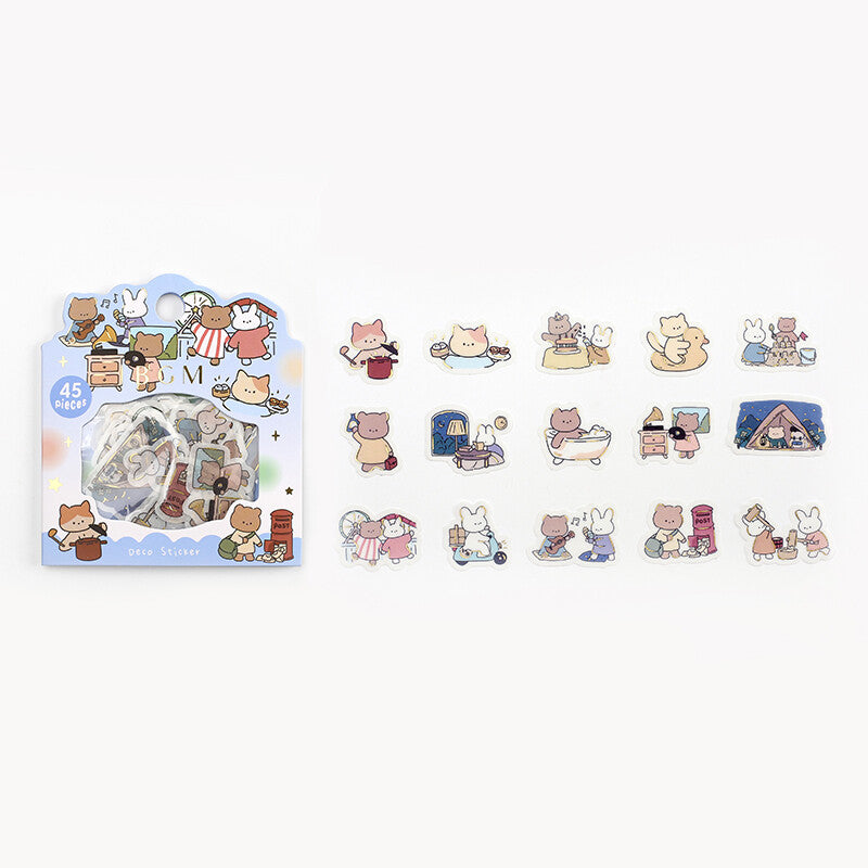 BGM Agenda Sticker Flake Stickers | Life - Simple Paper