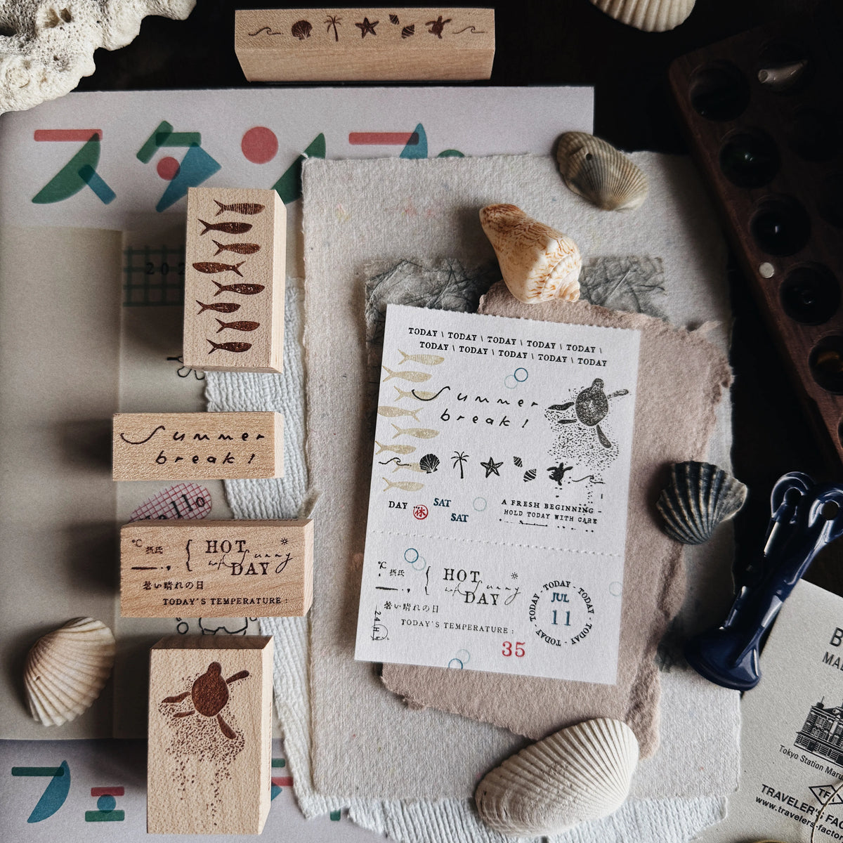 PensPapersPlanner Rubber Stamps Summer Series 2025