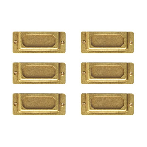 Traveler's Notebook Brass Label Plate - Simple Paper