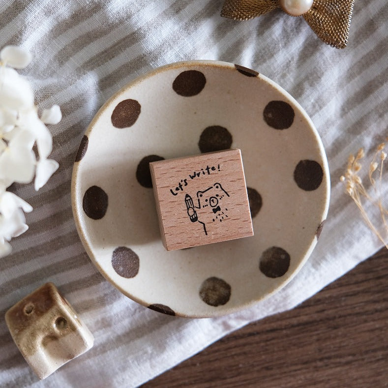 Eileen Tai Wooden Stamps | Beary Ordinary Days | Set C - Simple Paper