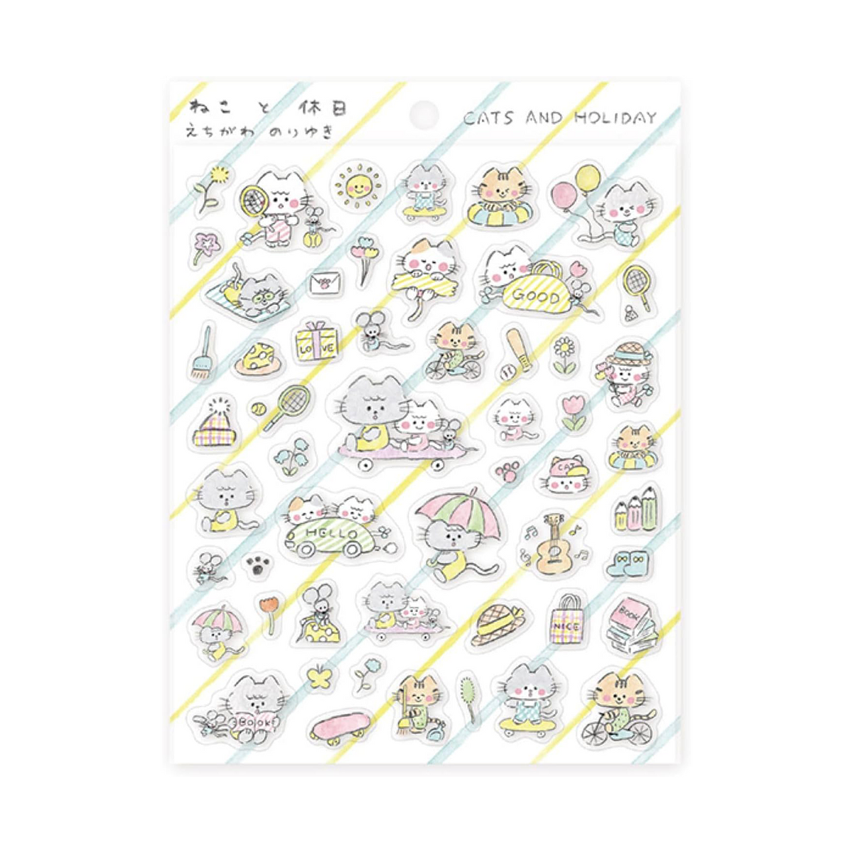 Cozyca x Noriyuki Echigawa Sticker Seals Cats And Holiday