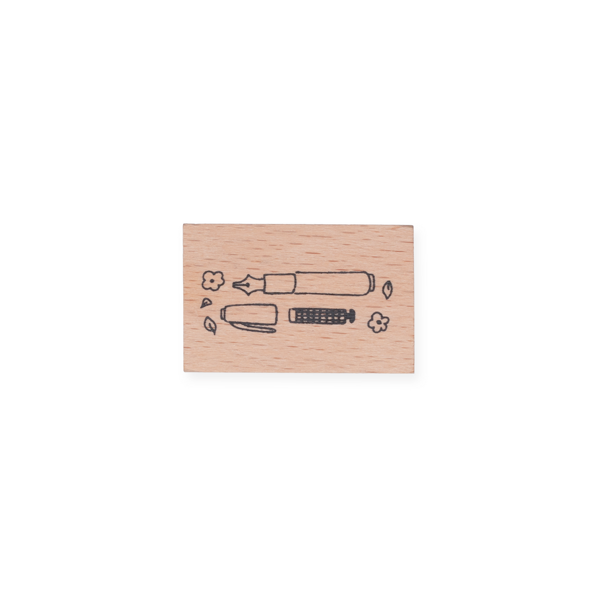 Dana Ate Oatmeal! Wooden Stamp Fountain Pen