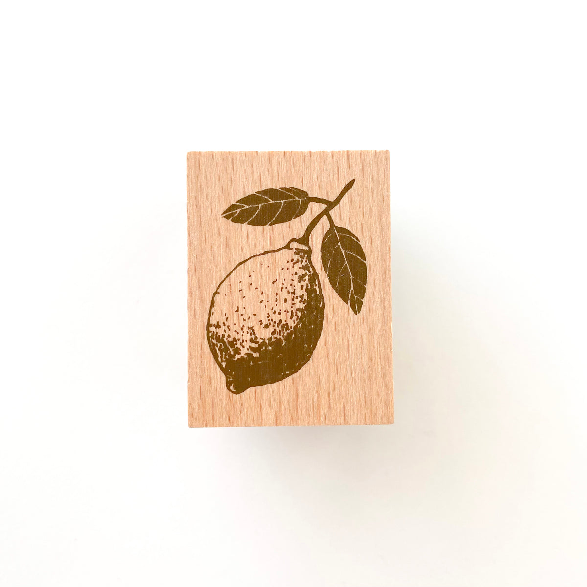 Arte Co Rubber Wood Stamp | Lemon - Simple Paper