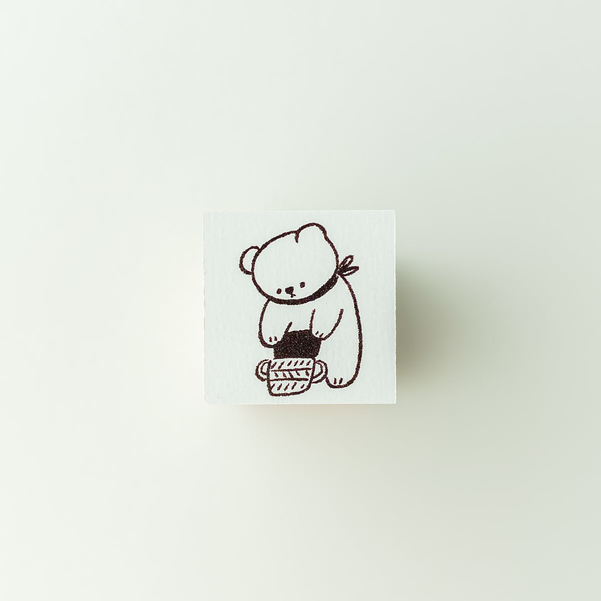 ranmyu Rubber Stamp | Laundry Basket - Simple Paper
