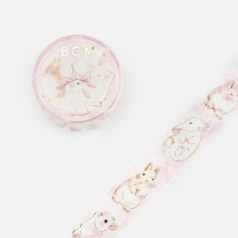 BGM Washi Tape | Life | Fluffy Rabbit - Simple Paper