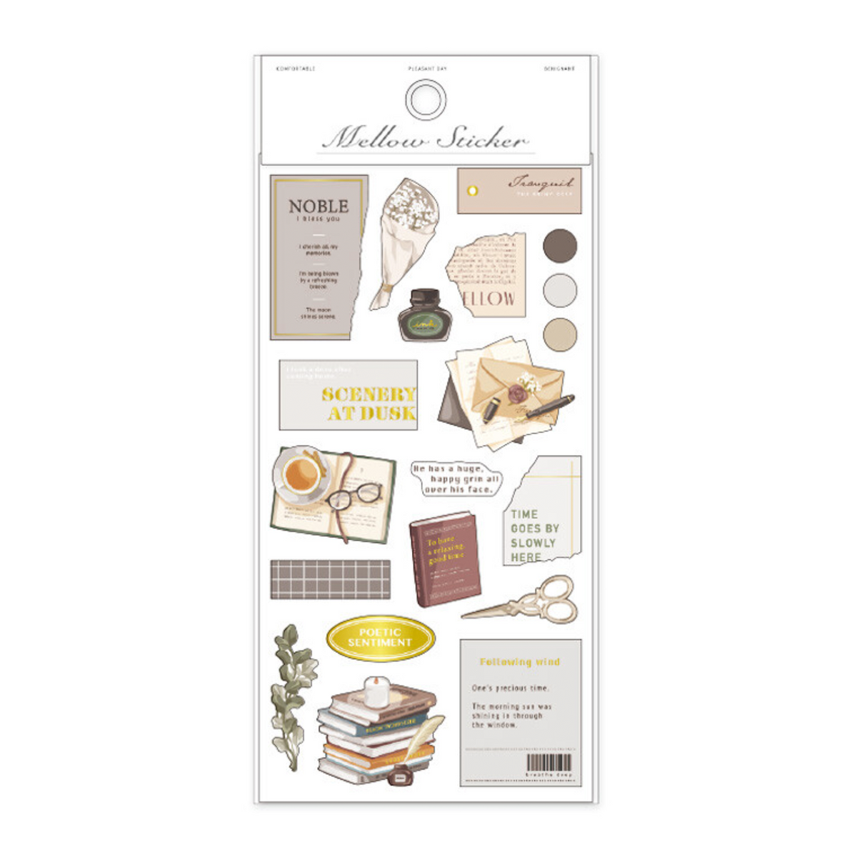 Mind Wave Mellow Gold Foil Stickers - Simple Paper