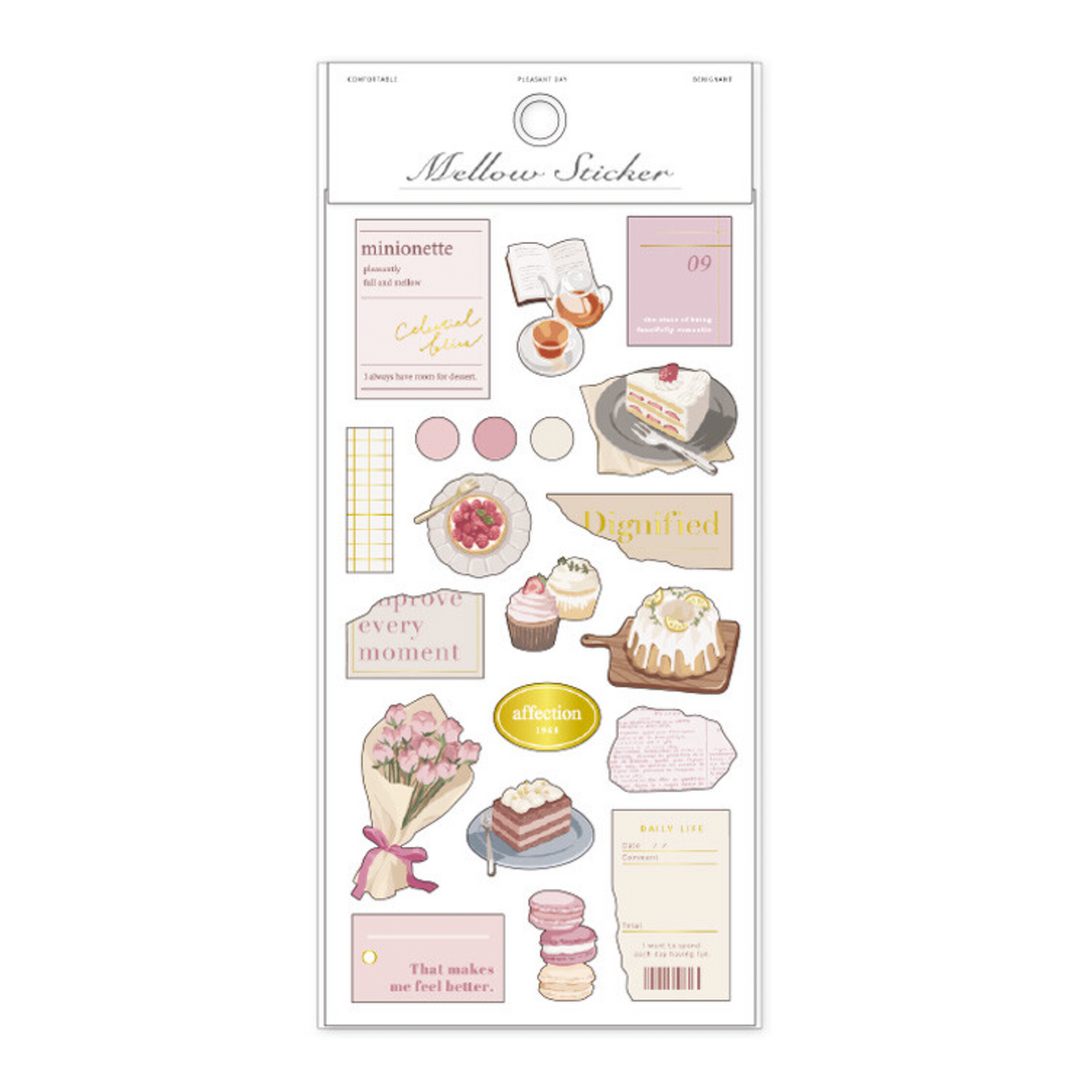 Mind Wave Mellow Gold Foil Stickers - Simple Paper