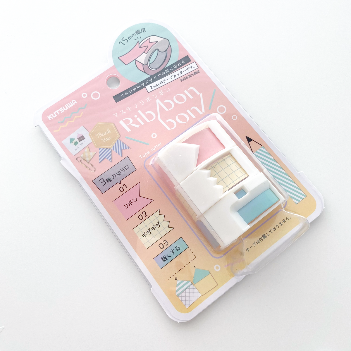 Kutsuwa Ribbon Bon Washi Tape Cutter - Simple Paper