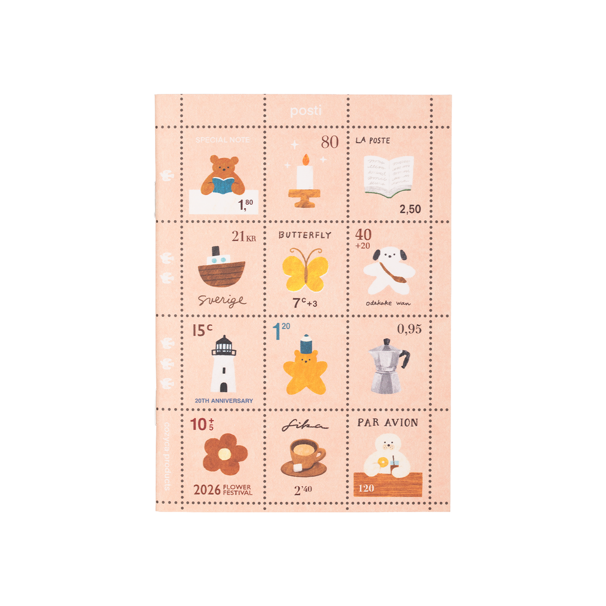 Cozyca Products Mariko Fukuoka x Cozyca Products Stamp Notebook