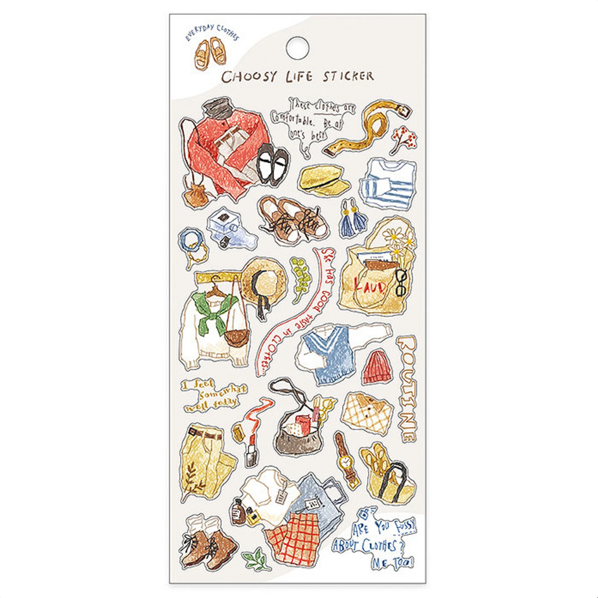 Mind Wave Stickers Choosy Life Everyday Clothes