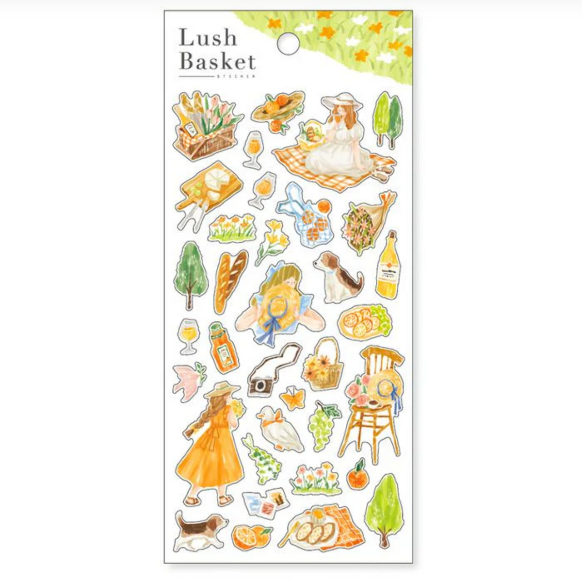 Mind Wave Stickers Lush Basket Orange