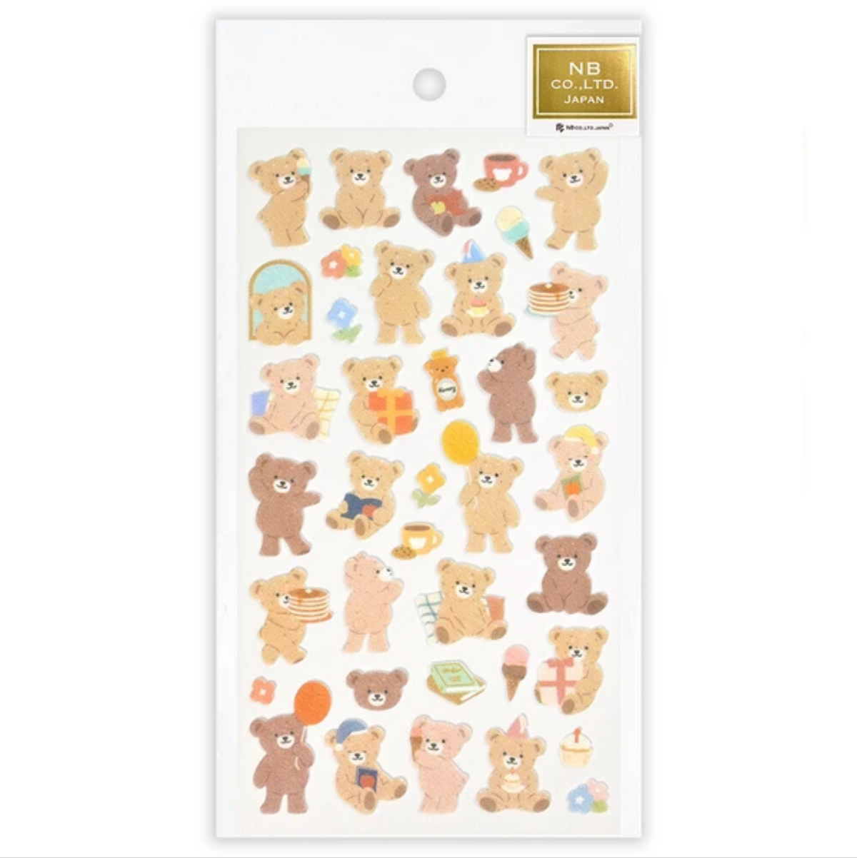 NB Co. Fabric Stickers Bear's Party