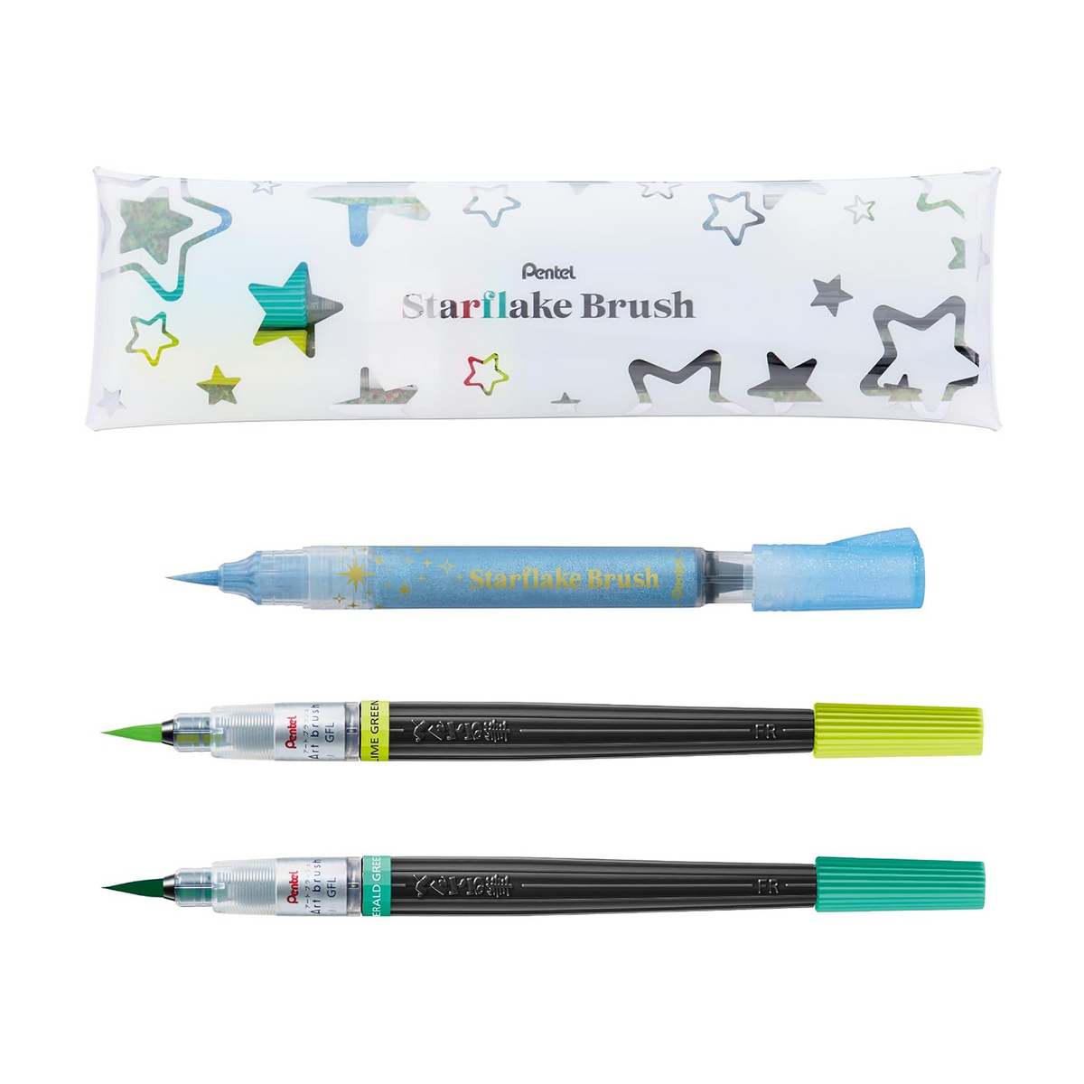 Pentel Starflake Brush Set 3