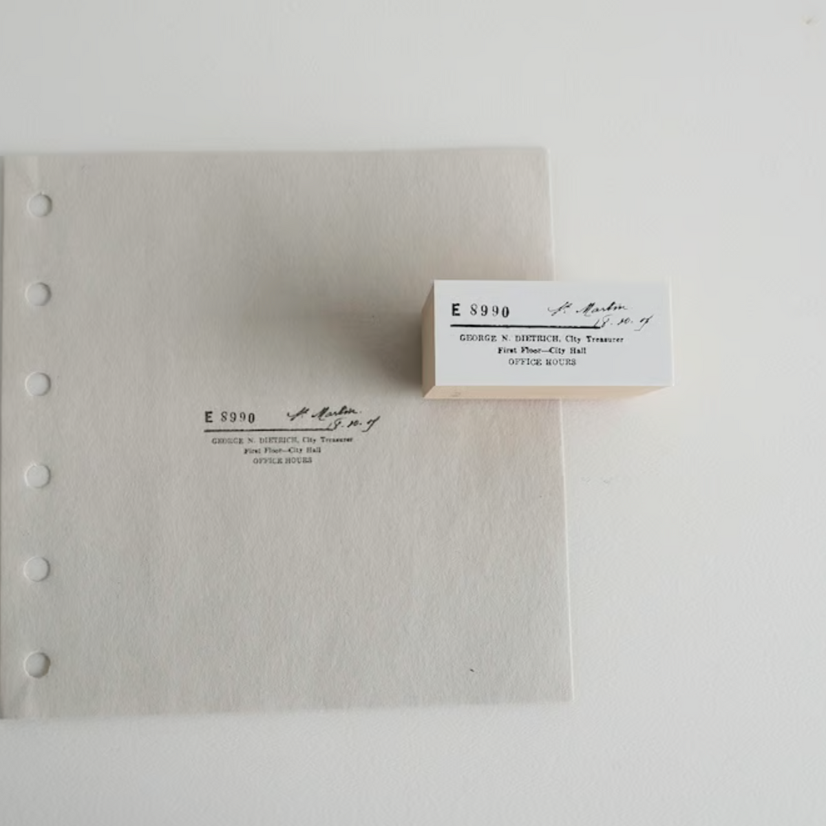 Yohaku Rubber Wood Stamp S-102