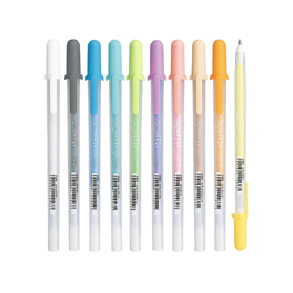 Sakura Souffle Gel Pens Individual Colors