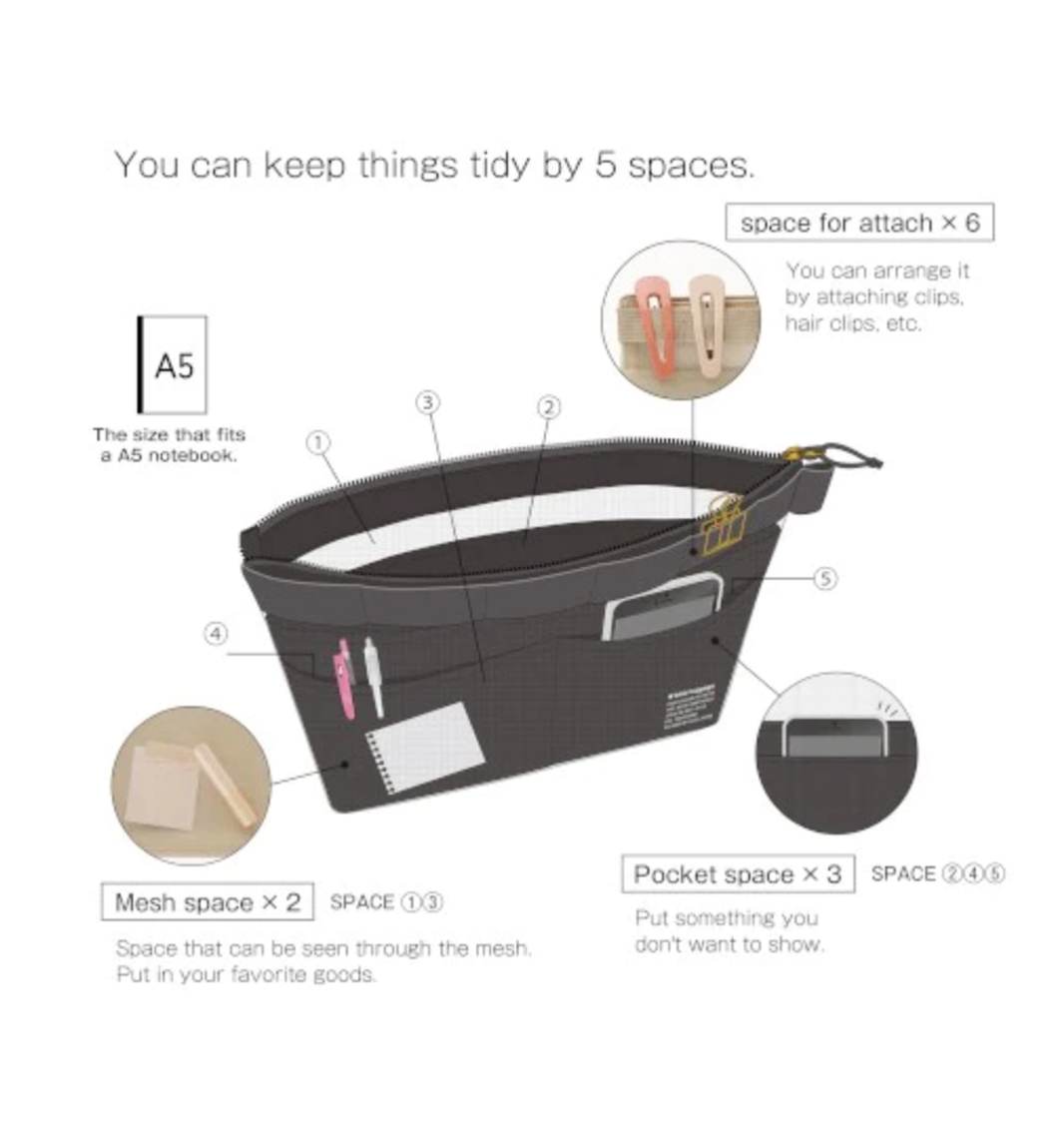 Kleid Mesh Carry Pouch | A5 - Simple Paper