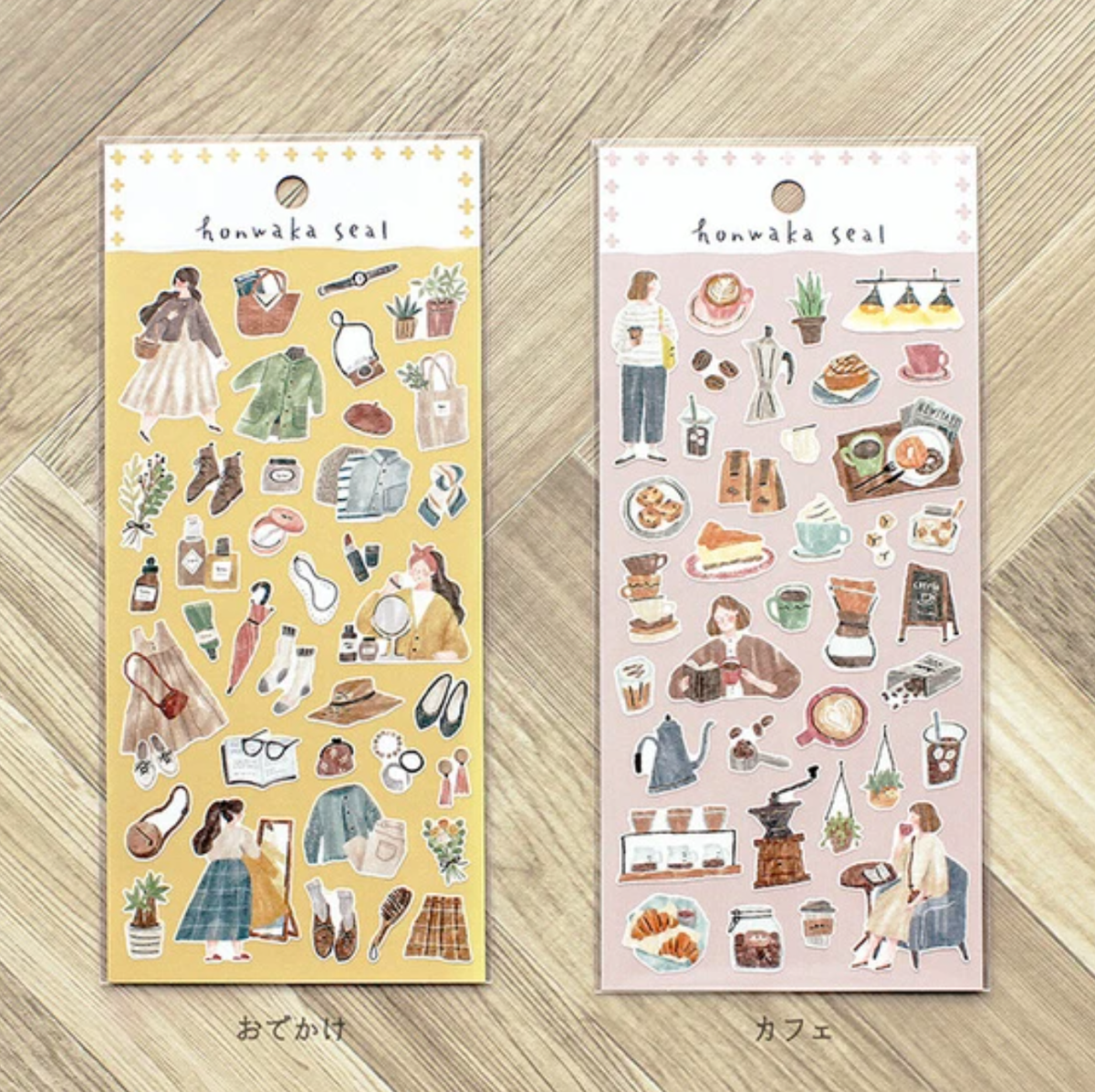 Mind Wave Honwaka Stickers | Outing - Simple Paper